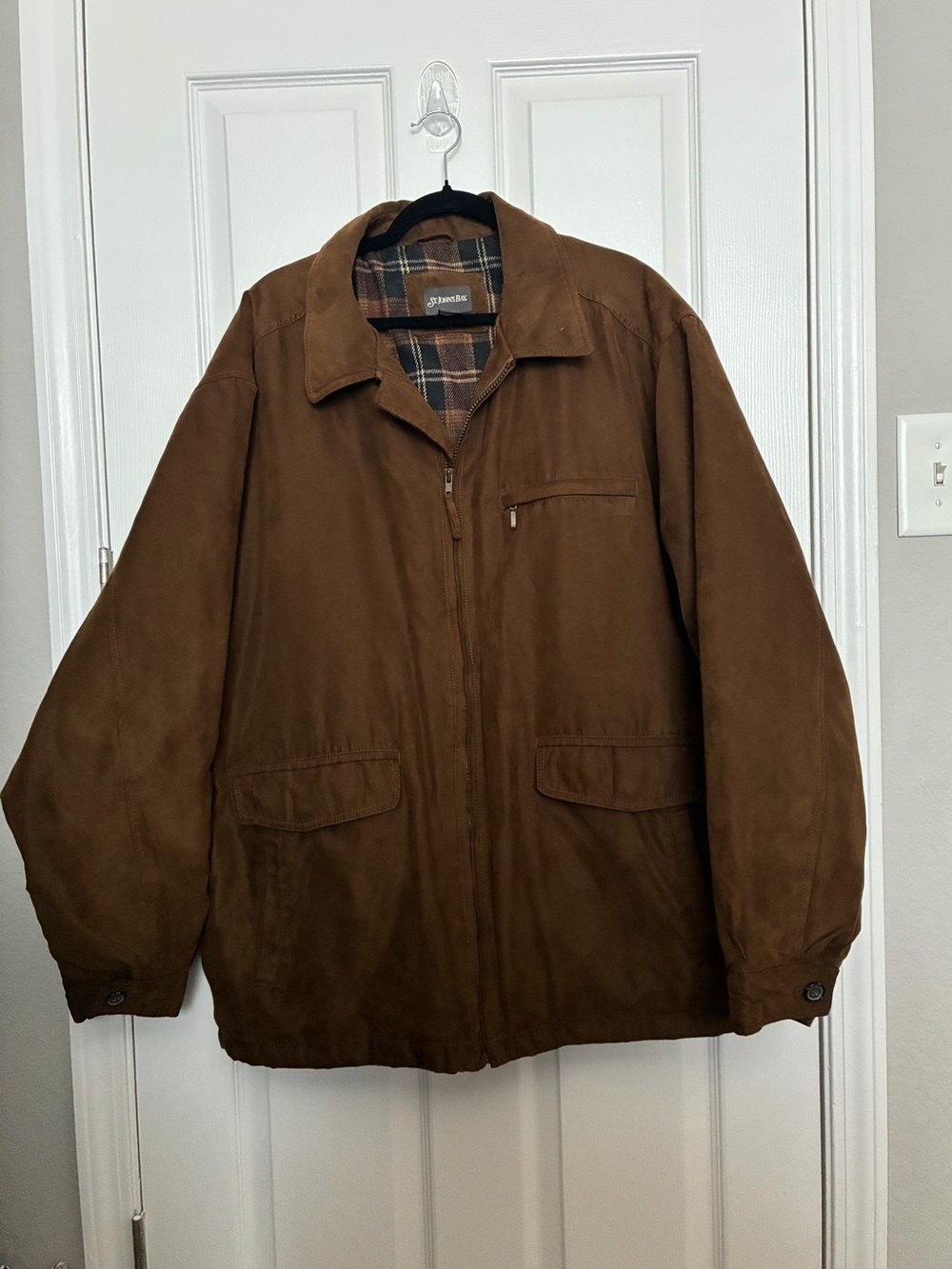 St. John's Bay Brown Suede Zip Jacket
